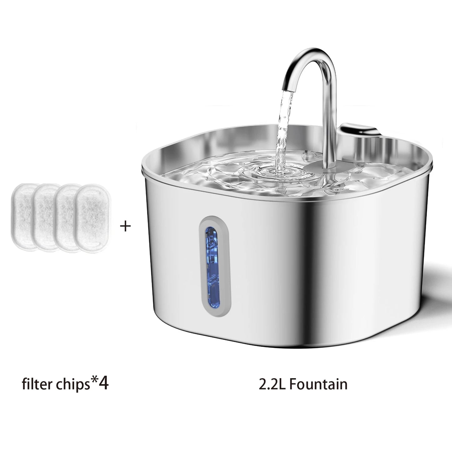 Fontaine ZenFlow Inox 2,2L – Distributeur d'Eau Filtrée pour Chat