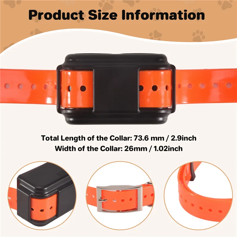 Collier GPS Traceur pour Chien - Étanche IP67 Suivi en Temps Réel