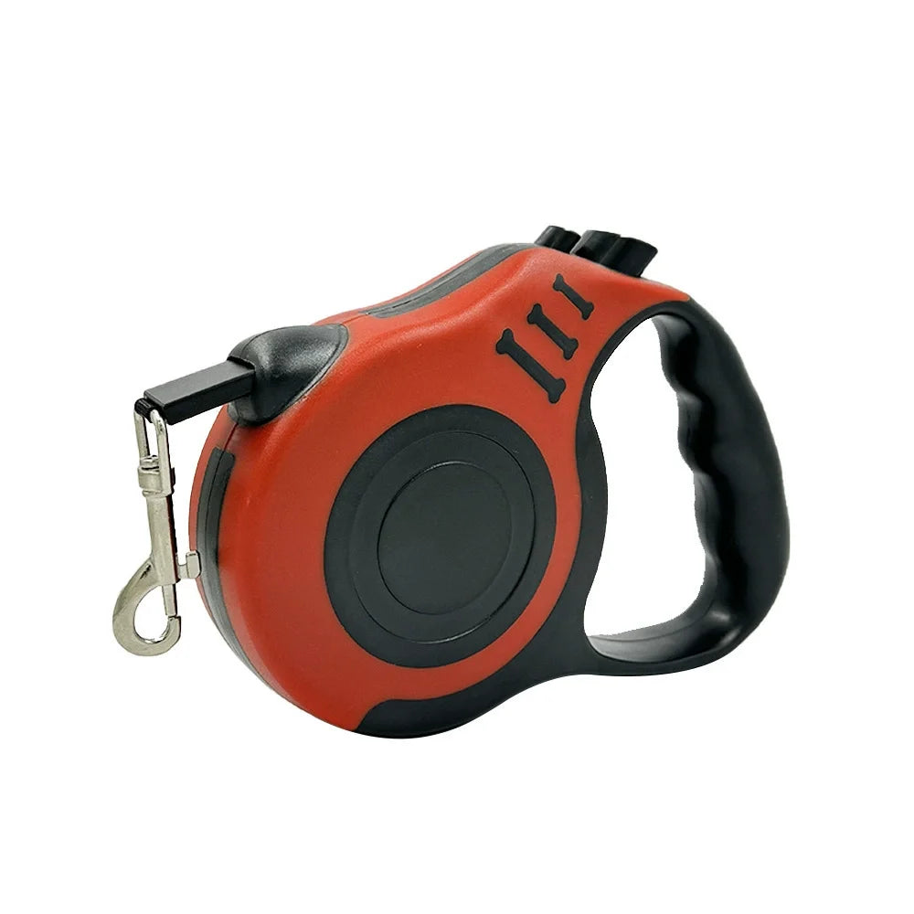 Laisse Retractable pour Chien - Corde Nylon Tressee