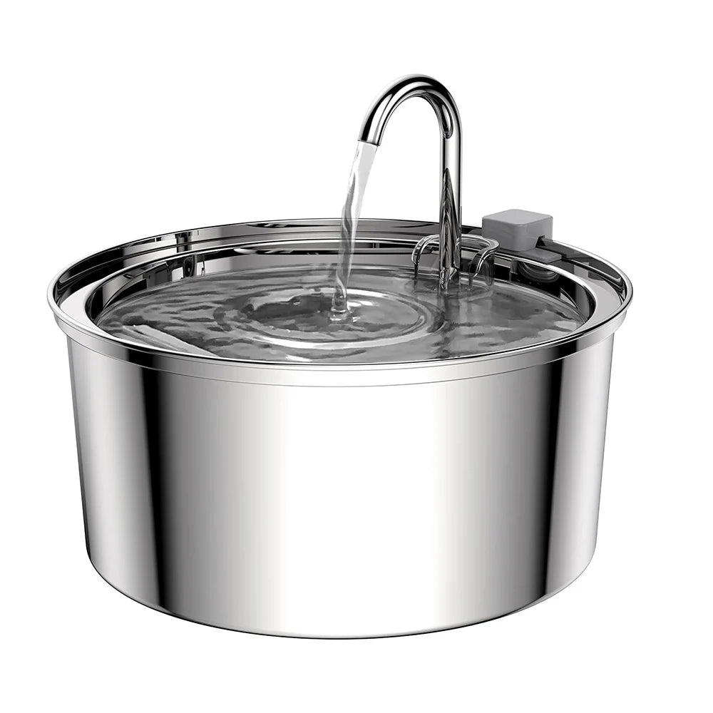 Grande Fontaine a Eau pour Chien - Inox Silencieuse Chien Chat