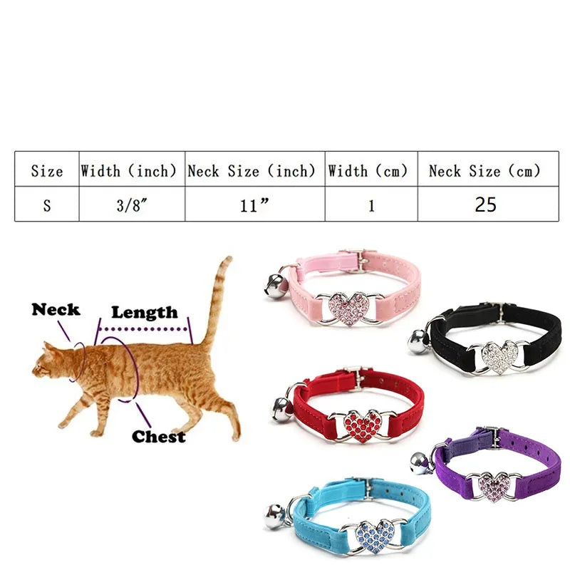 Collier a Clochette pour Chat - Securite Anti-Etranglement