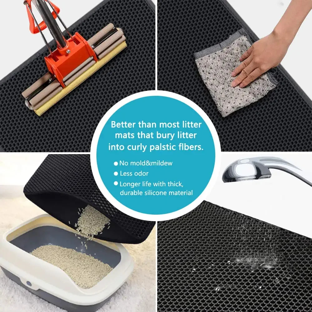 Tapis de Litière Double Couche pour Chat – photo 3