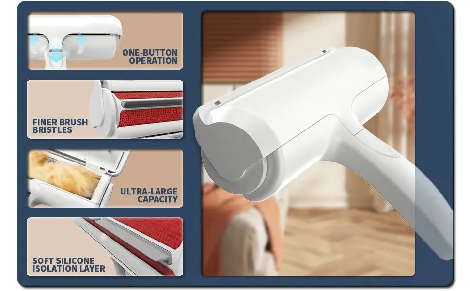 Rouleau anti-poils réutilisable pour chien et chat – vue 7
