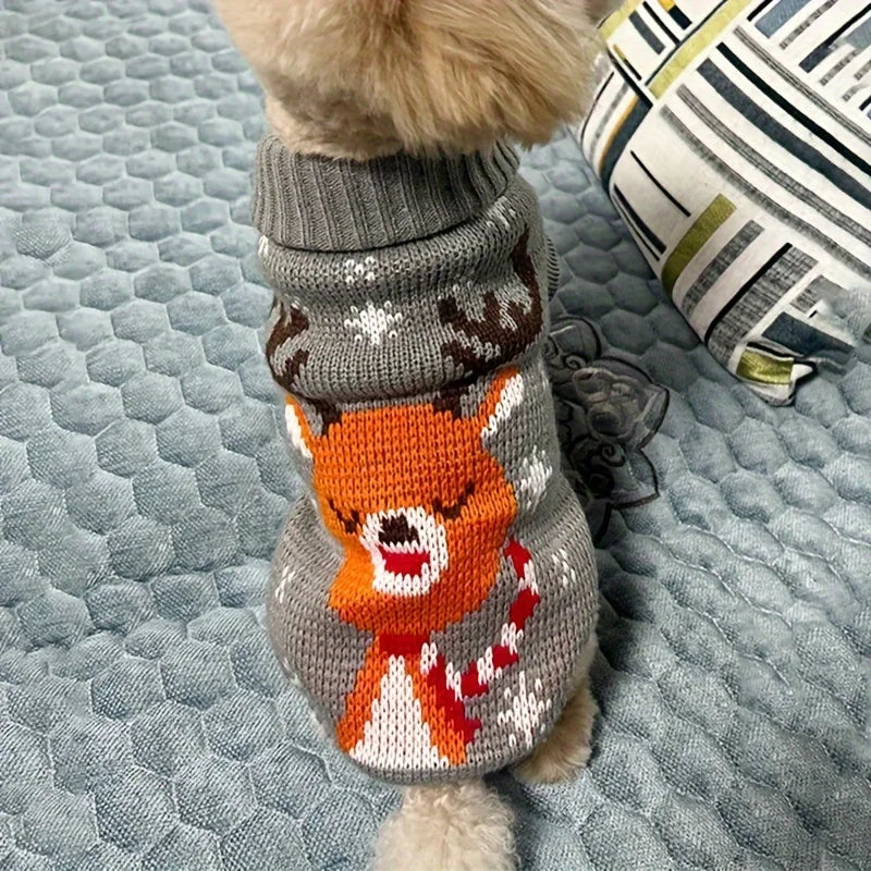 Pull de Noël Tricoté Motif Rennes – photo 8