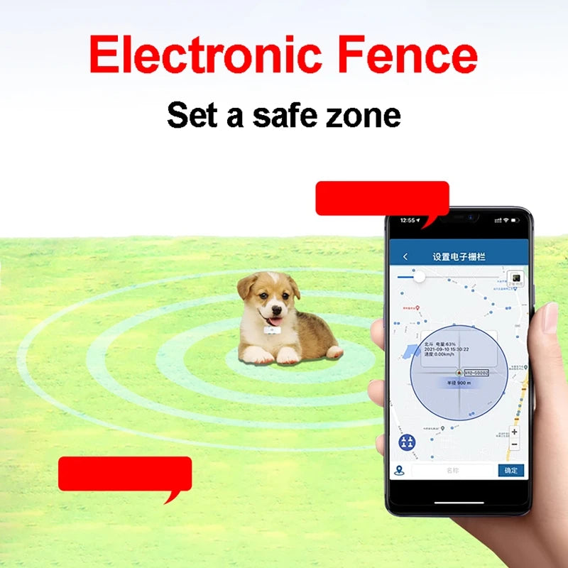 Traceur GPS 4G pour Chien et Chat - Étanche IP67 Suivi Temps Réel