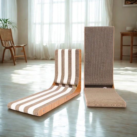 L-Shaped Cat Scratching Post - Furniture Protection, 68 cm