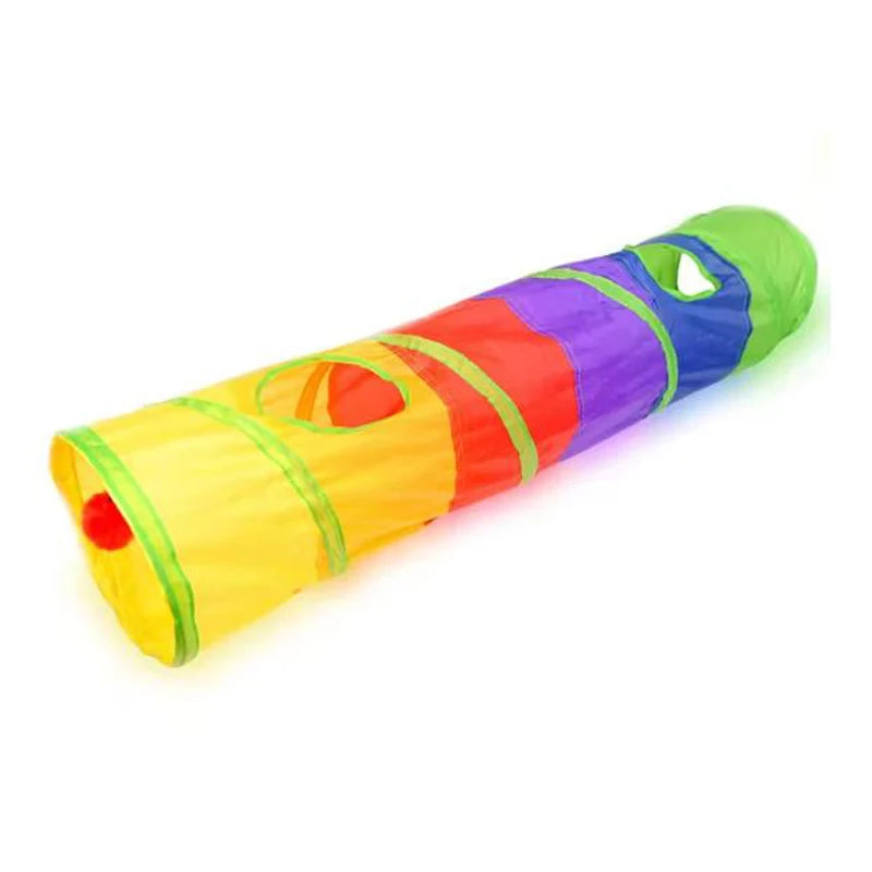 Tunnel Pliable pour Chat - Jeu Interieur Exterieur