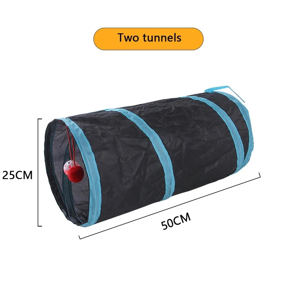 Tunnel de Jeu en S pour Chat - Terrain de Jeu Interactif