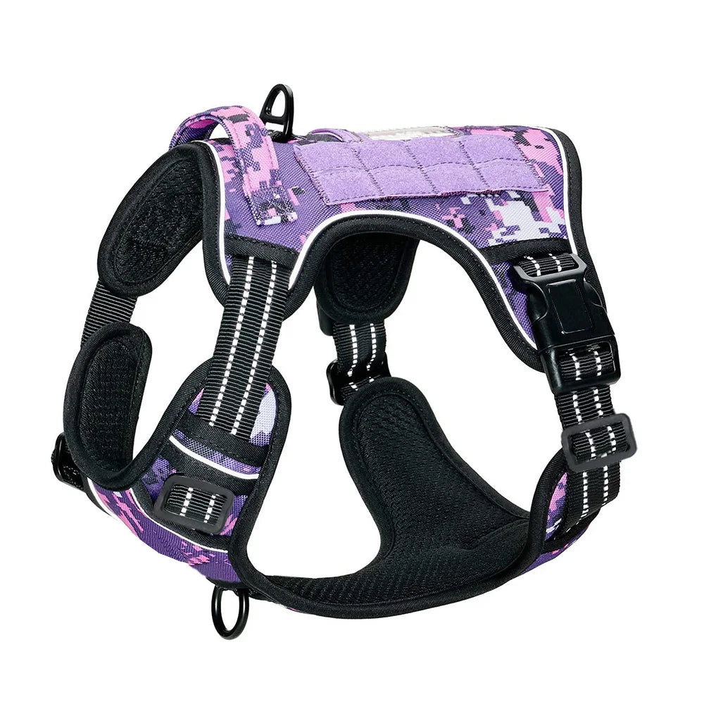 Harnais Tactique Militaire pour Chien - Poignee de Controle