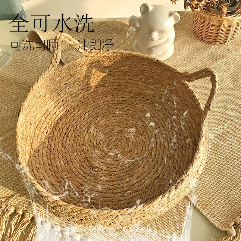 Panier en Rotin Tressé pour Chat – photo 6