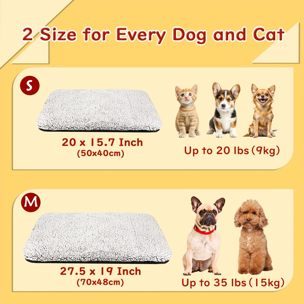 Coussin Auto-Chauffant pour Chien et Chat – Tapis Thermique Sans Électricité