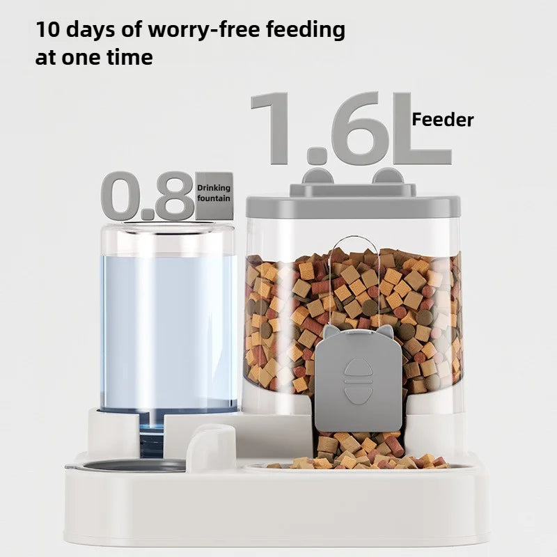 Gamelle Automatique pour Chat - Anti-Debordement avec Fontaine