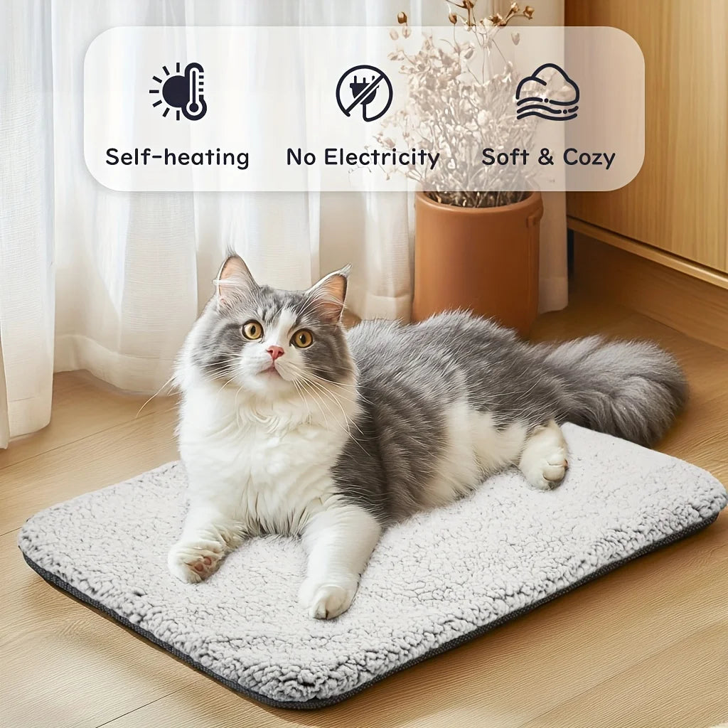 Coussin Auto-Chauffant pour Chien et Chat – Tapis Thermique Sans Électricité