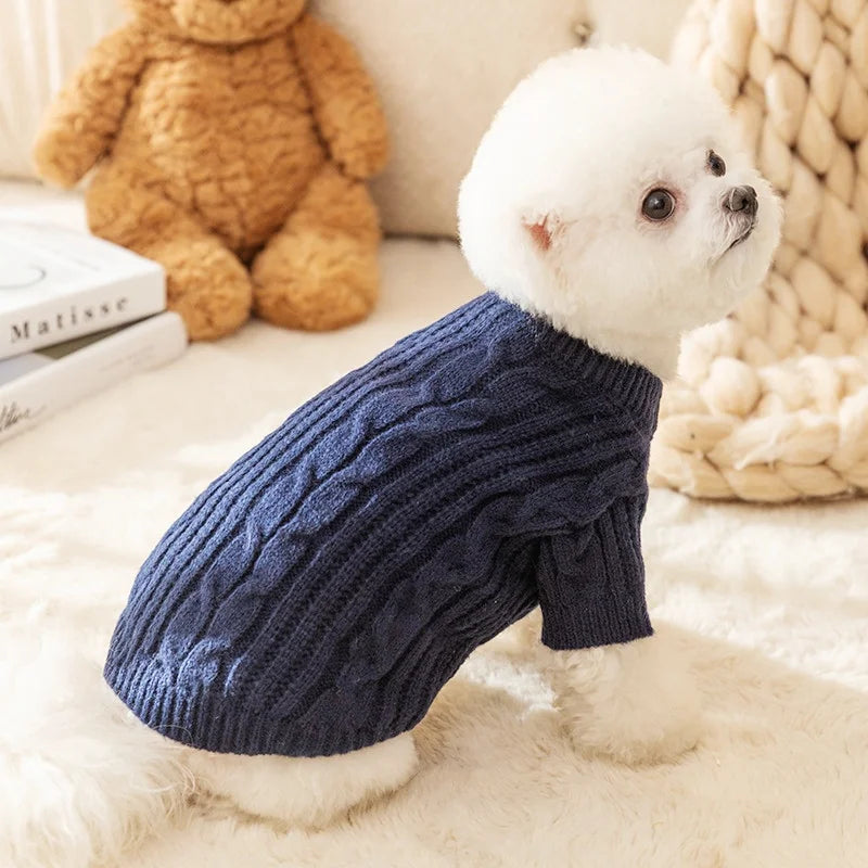 Pull Col Roulé en Maille pour Chien – photo 3