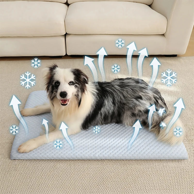 Tapis rafraîchissant en soie glacée pour chien et chat - photo 2