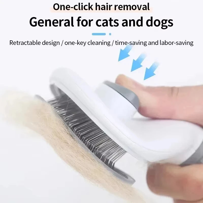 Brosse de Toilettage pour Chien - Nettoyage Facile Anti-Noeuds