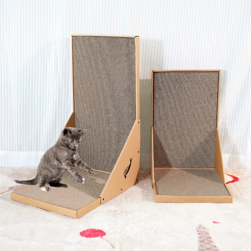 Griffoir Vertical Mural pour Chat - Design en L