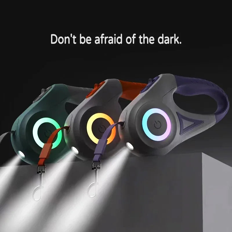 Laisse Rétractable LumiWalk – Enrouleur LED pour Chien
