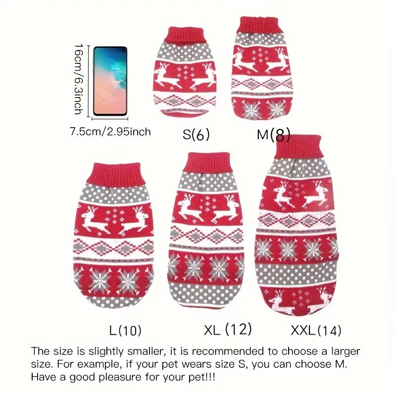 Pull de Noël Tricoté Motif Rennes – photo 2