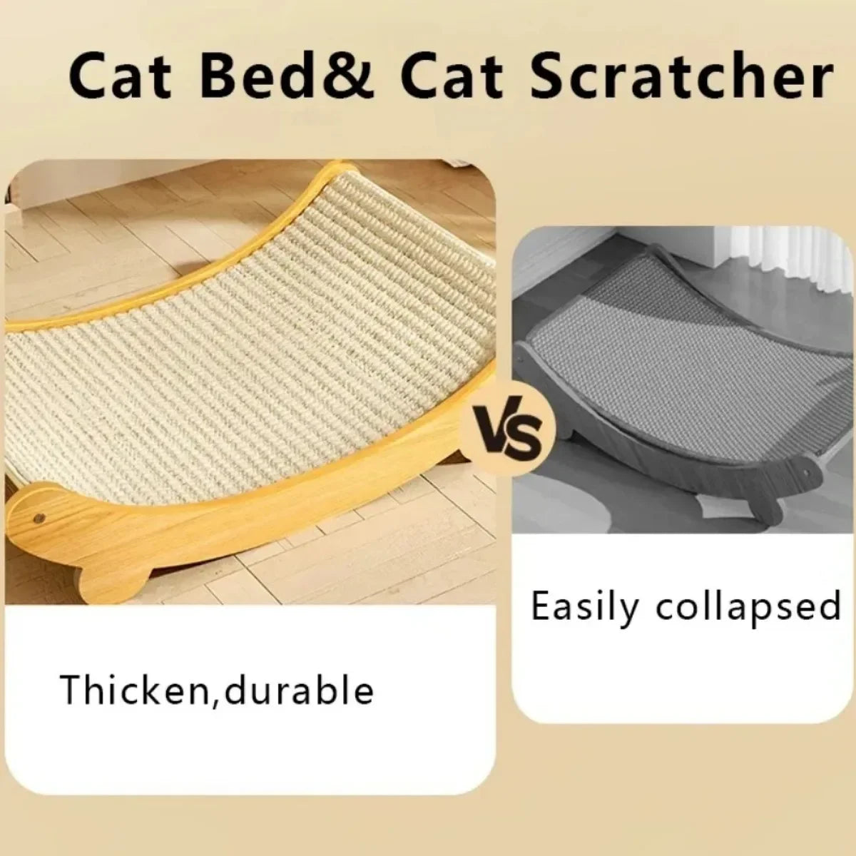 Lit Griffoir en Bois pour Chat – photo 4