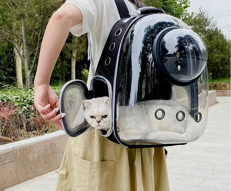 Sac de Transport Capsule Transparente - Chien et Chat