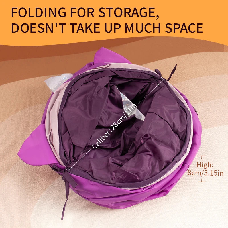Tunnel Géant Licorne pour Chat – 6 Entrées, Pliable