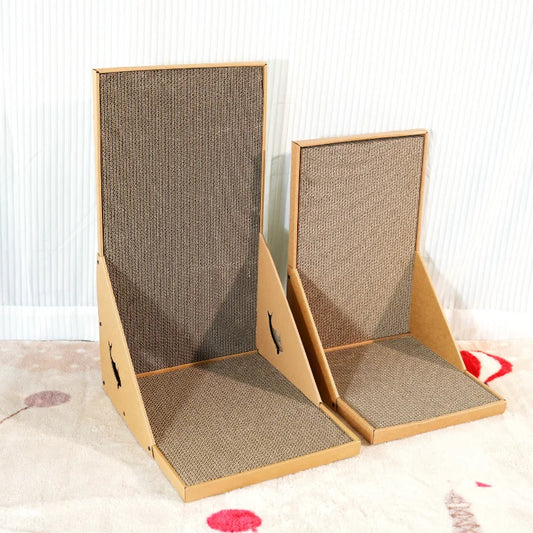 Vertical Wall-Mounted Cat Scratching Post - L-Shaped Design
