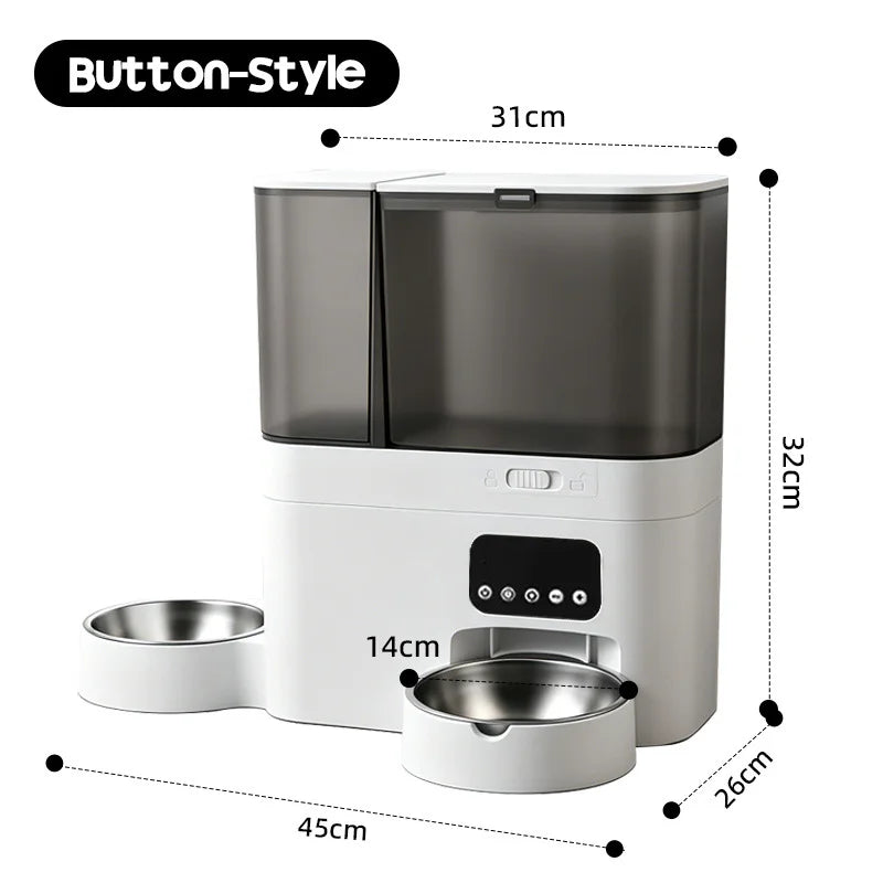 Distributeur Croquettes & Eau 2 en 1 avec Caméra WiFi - Chien & Chat