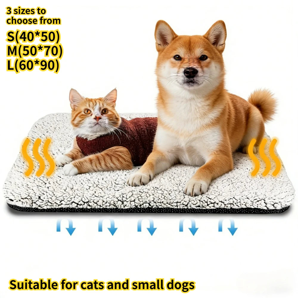 Coussin Auto-Chauffant pour Chien et Chat – Tapis Thermique Sans Électricité