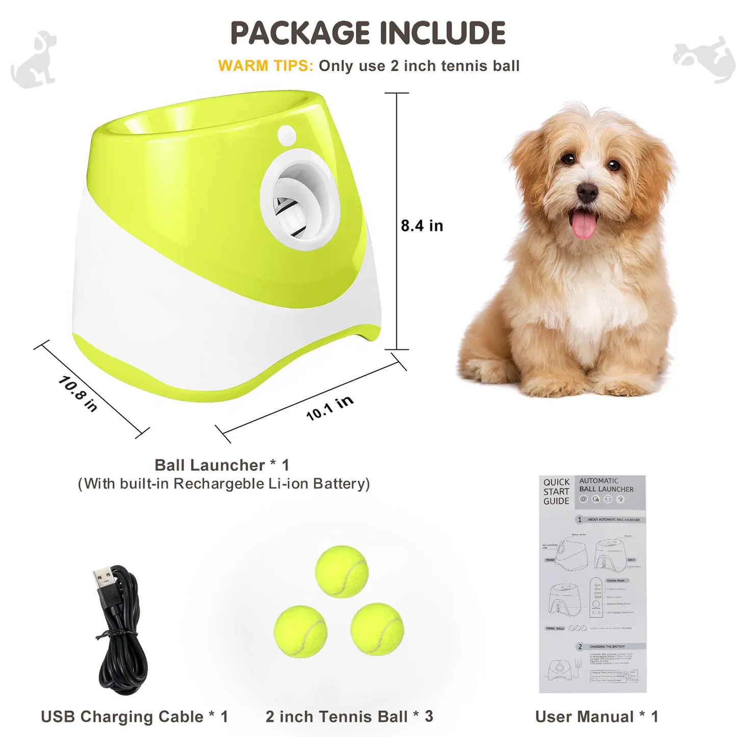 Lanceur de Balles Automatique PlayFetch – Jouet Interactif pour Chien