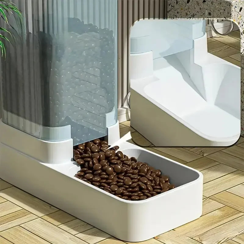 Distributeur Automatique Croquettes et Eau pour Chien - Gravite