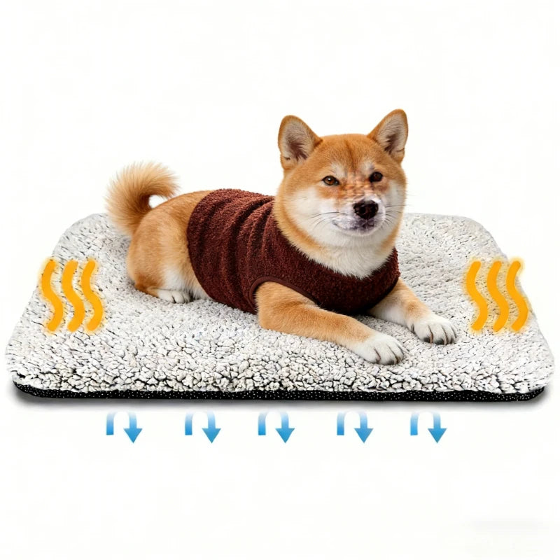 Coussin Auto-Chauffant pour Chien et Chat – Tapis Thermique Sans Électricité