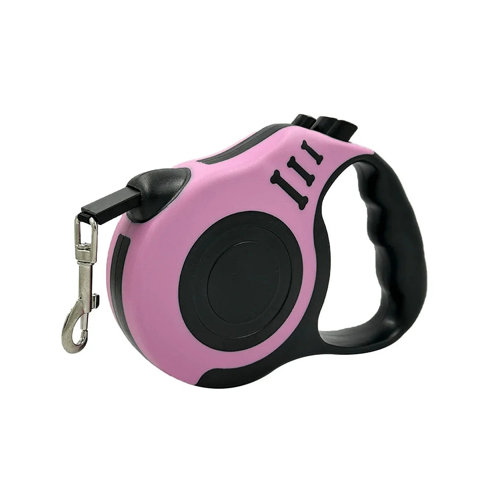 Laisse Retractable pour Chien - Corde Nylon Tressee