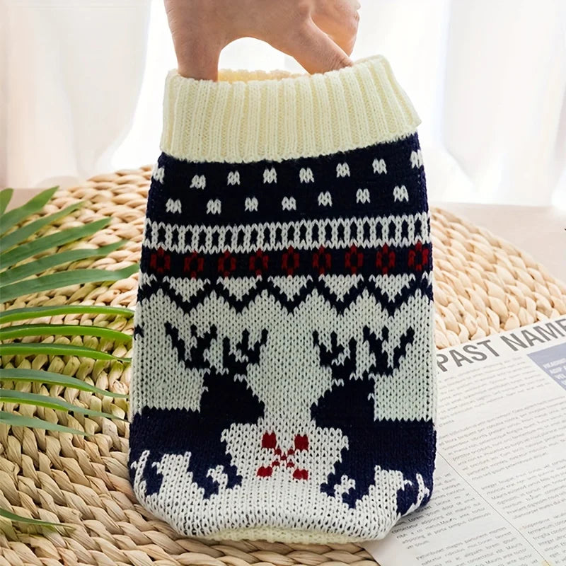 Pull de Noël Tricoté Motif Rennes – photo 6