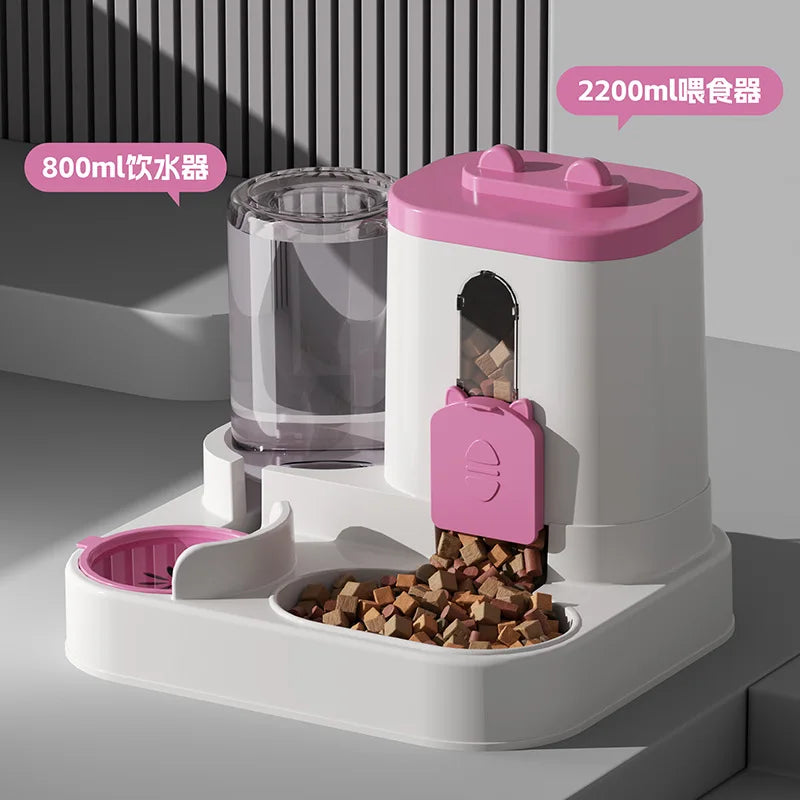 Gamelle Automatique pour Chat - Anti-Debordement avec Fontaine