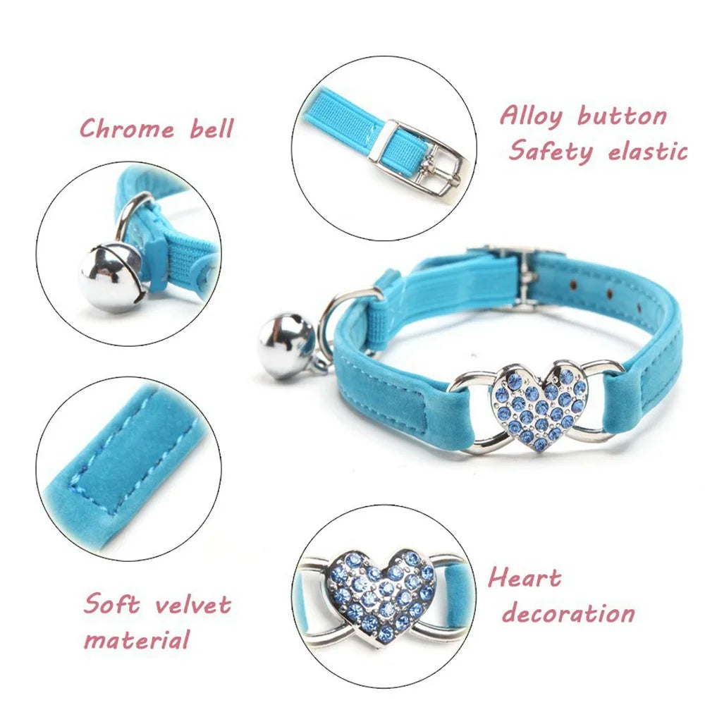 Collier a Clochette pour Chat - Securite Anti-Etranglement