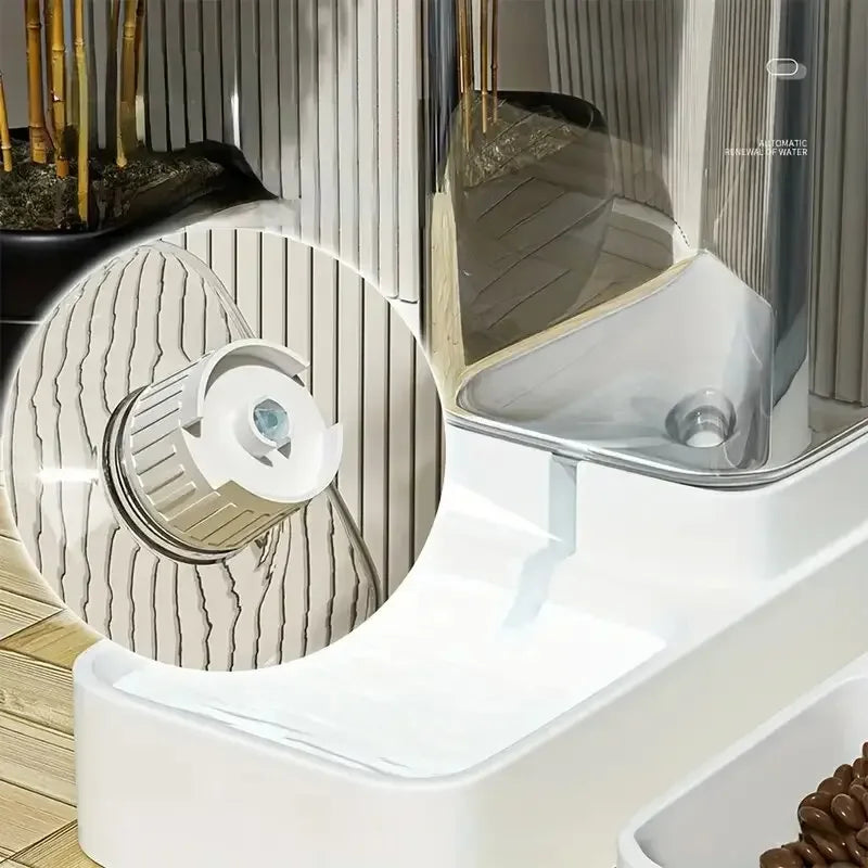 Distributeur Automatique Croquettes et Eau pour Chien - Gravite