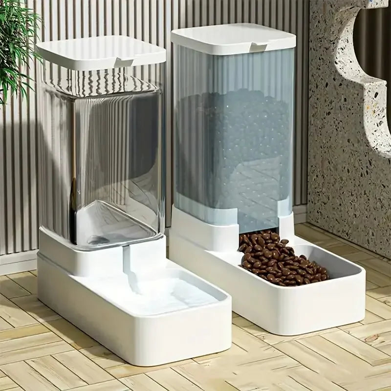 Distributeur Automatique Croquettes et Eau pour Chien - Gravite