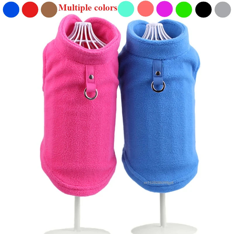 Gilet Polaire pour Chien – Veste Chaude avec Anneau pour Laisse