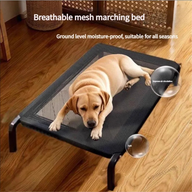 Lit d'Ete Respirant pour Chien - Camping Grand Chien