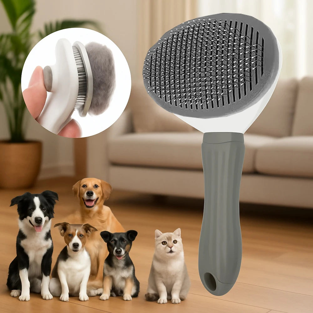 Brosse de Toilettage pour Chien - Nettoyage Facile Anti-Noeuds