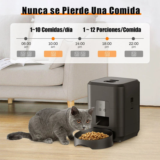 PetCam Smart Feeder - Automatic Feeder with HD Camera and Wi-Fi for Cats and Dogs - VESTRA PET