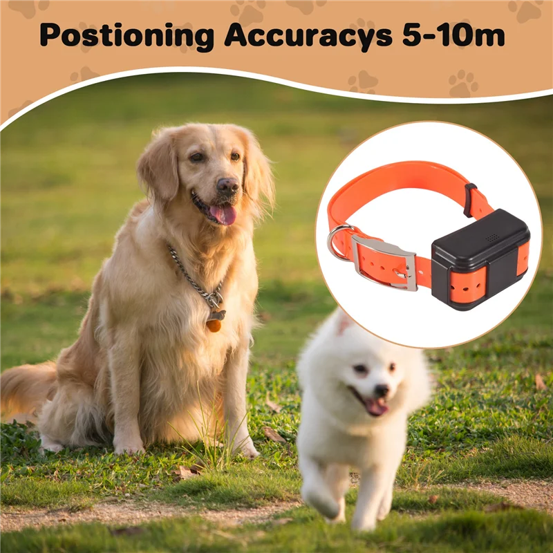Collier GPS Traceur pour Chien - Étanche IP67 Suivi en Temps Réel