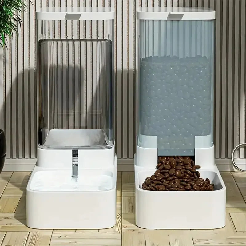 Distributeur Automatique Croquettes et Eau pour Chien - Gravite