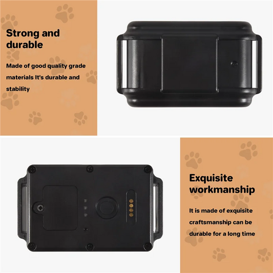 GPS Tracker Collar for Dogs - IP67 Waterproof, Real-Time Tracking